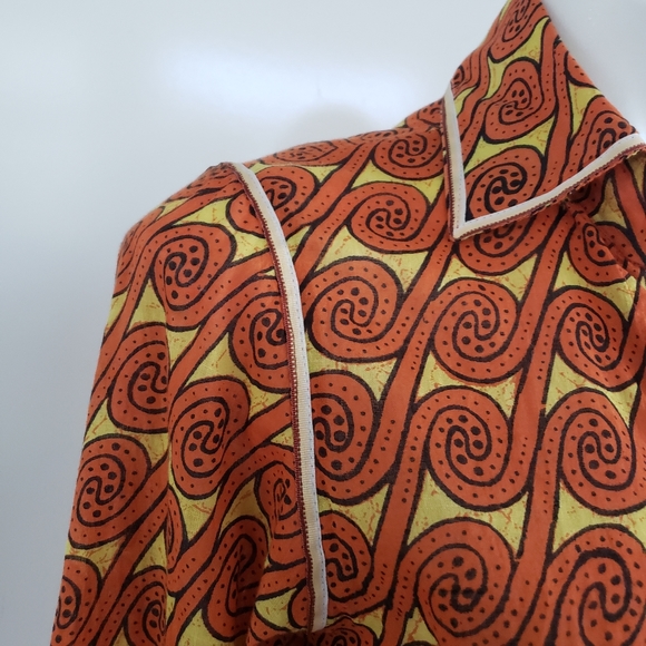 ROBERTA FREYMANN Bohemian LowCut Blouse Size Small - Picture 6 of 8